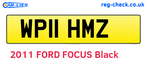 WP11HMZ are the vehicle registration plates.