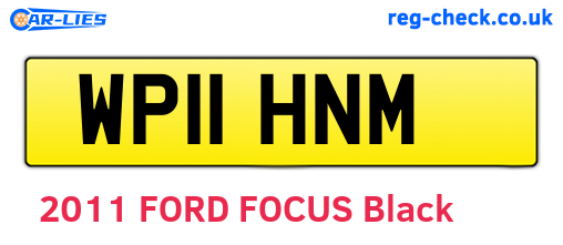 WP11HNM are the vehicle registration plates.