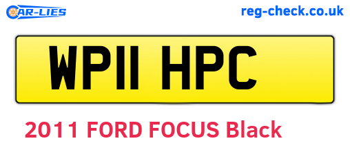 WP11HPC are the vehicle registration plates.