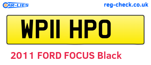 WP11HPO are the vehicle registration plates.