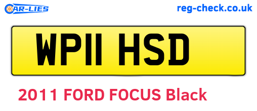 WP11HSD are the vehicle registration plates.