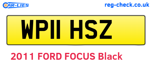 WP11HSZ are the vehicle registration plates.