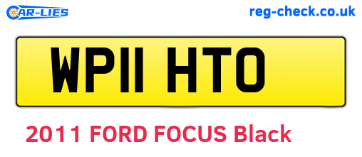 WP11HTO are the vehicle registration plates.
