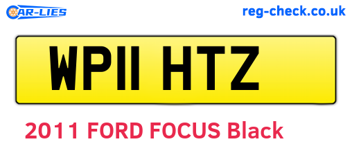 WP11HTZ are the vehicle registration plates.