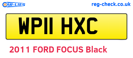 WP11HXC are the vehicle registration plates.