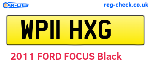 WP11HXG are the vehicle registration plates.