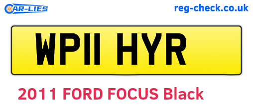 WP11HYR are the vehicle registration plates.