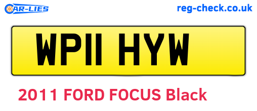 WP11HYW are the vehicle registration plates.