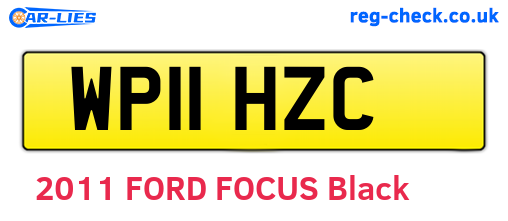 WP11HZC are the vehicle registration plates.
