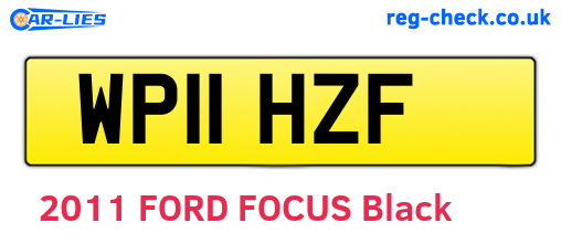 WP11HZF are the vehicle registration plates.