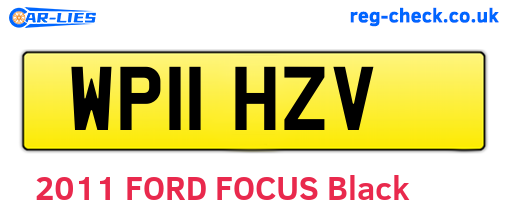 WP11HZV are the vehicle registration plates.