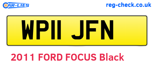 WP11JFN are the vehicle registration plates.