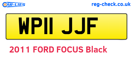 WP11JJF are the vehicle registration plates.