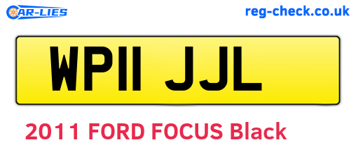 WP11JJL are the vehicle registration plates.