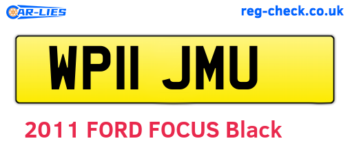 WP11JMU are the vehicle registration plates.