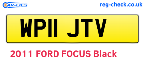 WP11JTV are the vehicle registration plates.