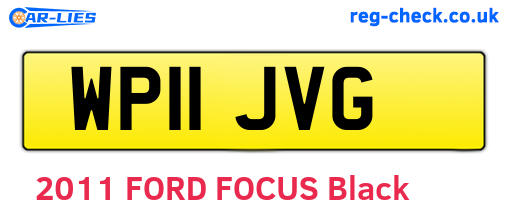 WP11JVG are the vehicle registration plates.