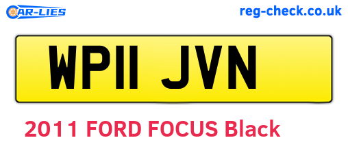 WP11JVN are the vehicle registration plates.
