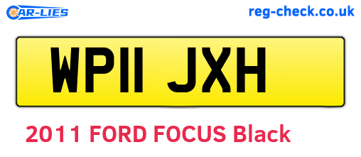 WP11JXH are the vehicle registration plates.
