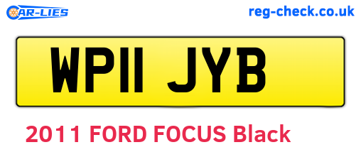 WP11JYB are the vehicle registration plates.