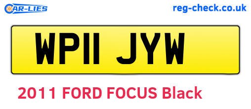 WP11JYW are the vehicle registration plates.