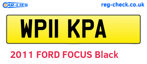 WP11KPA are the vehicle registration plates.