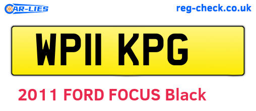 WP11KPG are the vehicle registration plates.