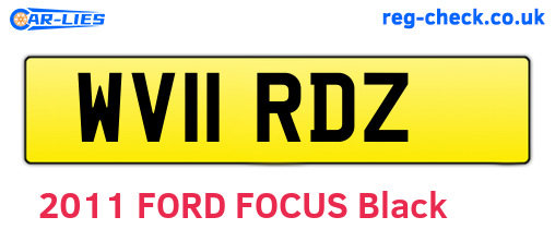 WV11RDZ are the vehicle registration plates.