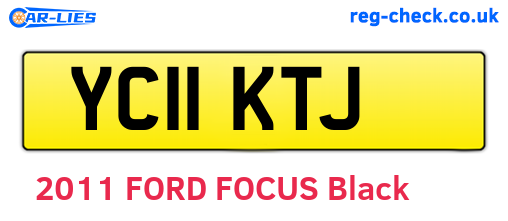 YC11KTJ are the vehicle registration plates.