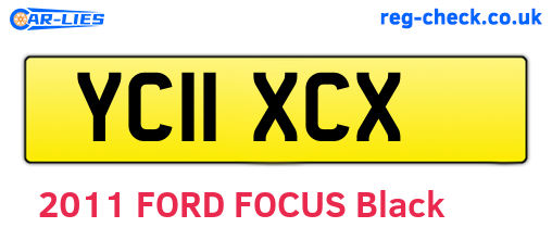 YC11XCX are the vehicle registration plates.