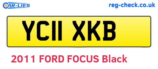 YC11XKB are the vehicle registration plates.