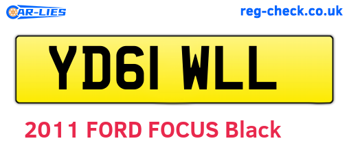 YD61WLL are the vehicle registration plates.