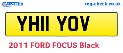 YH11YOV are the vehicle registration plates.