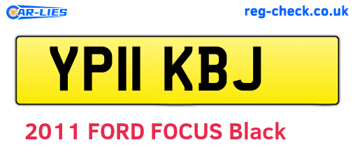 YP11KBJ are the vehicle registration plates.