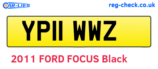 YP11WWZ are the vehicle registration plates.