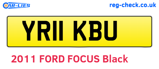 YR11KBU are the vehicle registration plates.