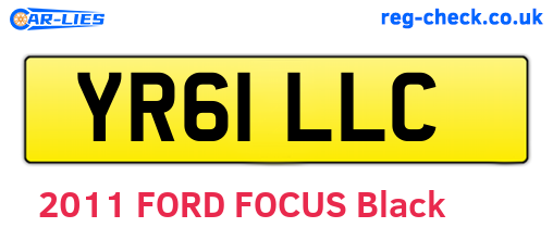 YR61LLC are the vehicle registration plates.