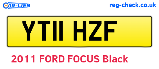 YT11HZF are the vehicle registration plates.