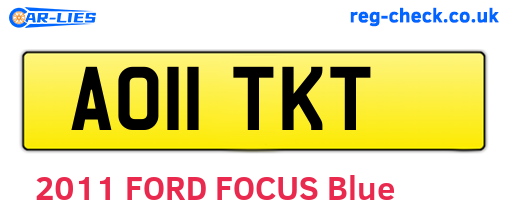 AO11TKT are the vehicle registration plates.
