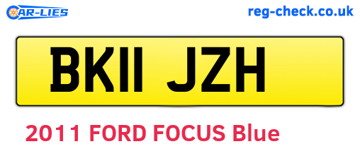 BK11JZH are the vehicle registration plates.