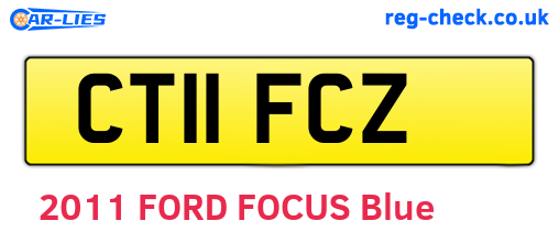CT11FCZ are the vehicle registration plates.