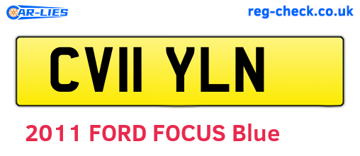 CV11YLN are the vehicle registration plates.
