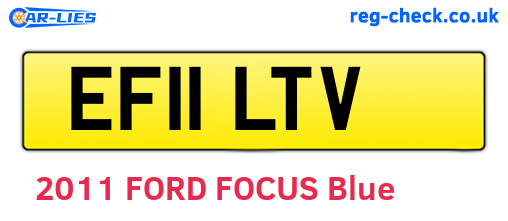 EF11LTV are the vehicle registration plates.