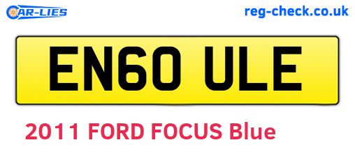 EN60ULE are the vehicle registration plates.