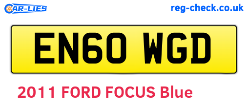 EN60WGD are the vehicle registration plates.