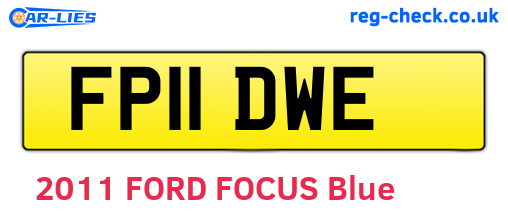 FP11DWE are the vehicle registration plates.