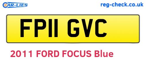 FP11GVC are the vehicle registration plates.