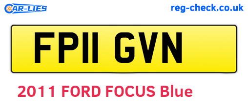 FP11GVN are the vehicle registration plates.