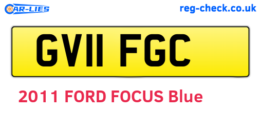 GV11FGC are the vehicle registration plates.
