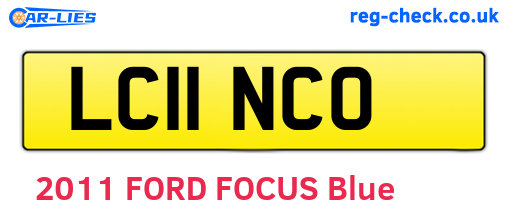 LC11NCO are the vehicle registration plates.